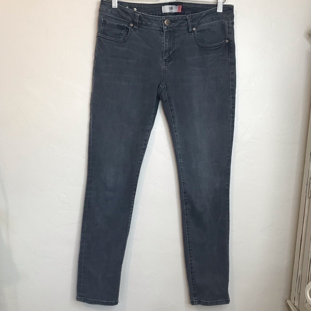 CAbi Grey slim boyfriend jeans size 6